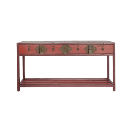 Chinese antique red table from Fujian