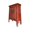 Chinese antique furniture Red big Fujian butterfly cabinet side view