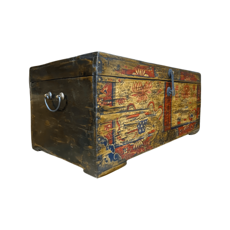 Chinese painted chest from Gansu