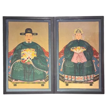 Hand-painted Ancestor Portraits (Emerald Green)