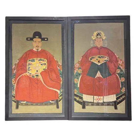 Hand-painted Ancestor Portraits (Ruby Red)