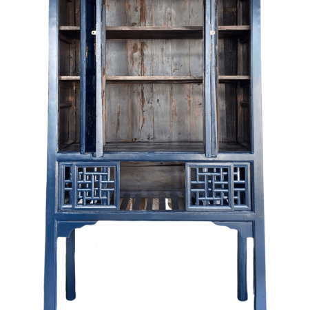 Chinese antique furniture blue kitchen cabinet