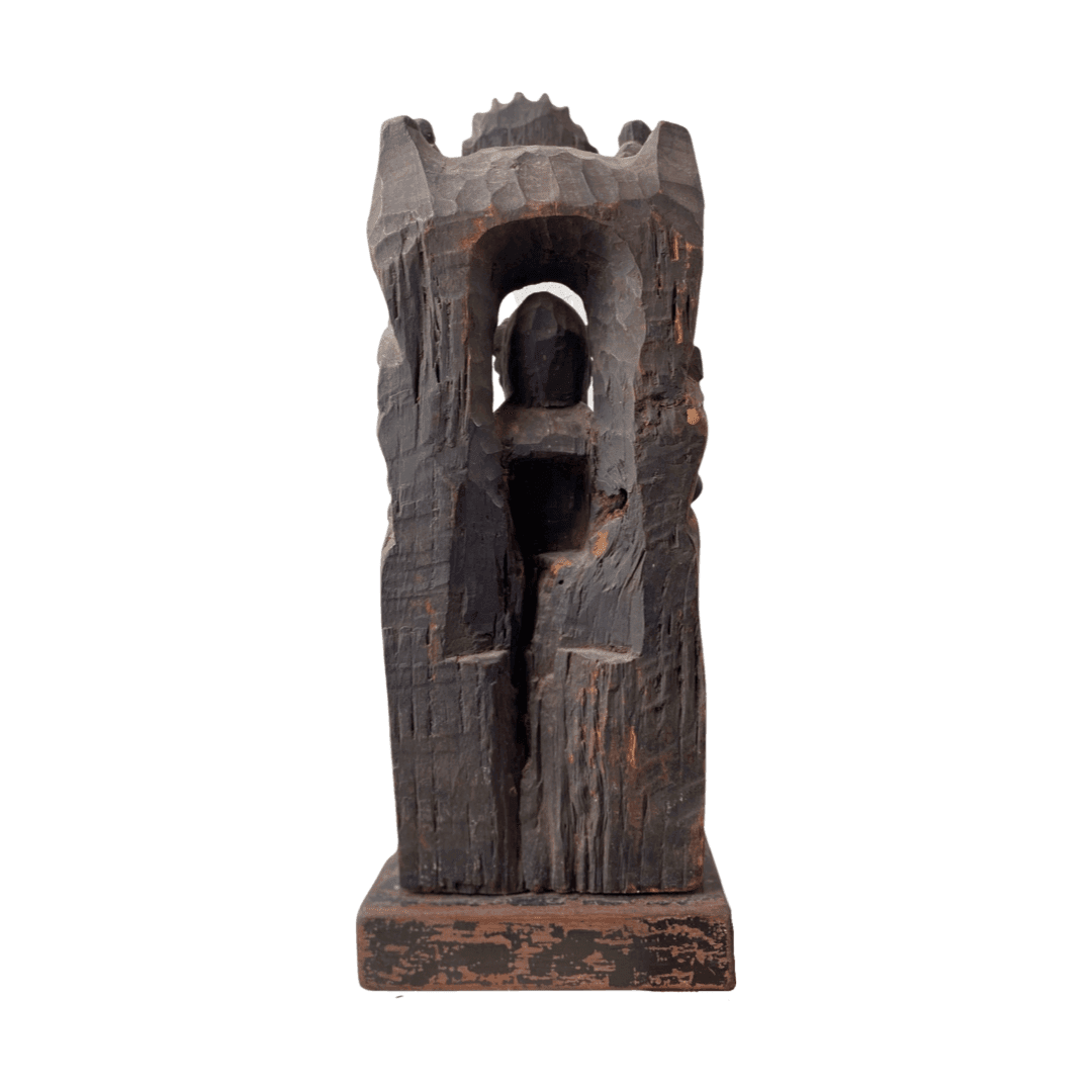 Antique chinese wooden statue of Guanyin