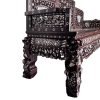 peranakan-style mother-of-pearl hardwood bench with marble insets