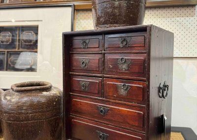 Chinese antique furniture small chest with many drawers