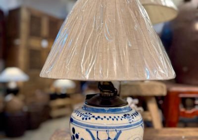 Blue & white vintage ginger jar lamp
