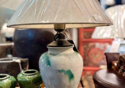 Old Shiwan pot table lamp