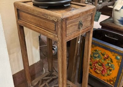 Chinese antique rectangular Elmwood tea table