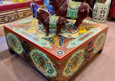 Tibetan-style hand-painted coffee table