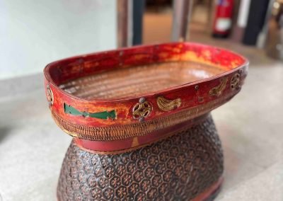 Chinese vintage oval woven basket
