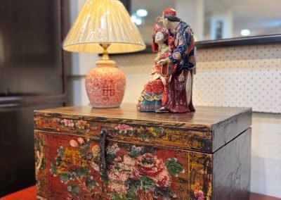 Chinese vintage Gansu painted small chest