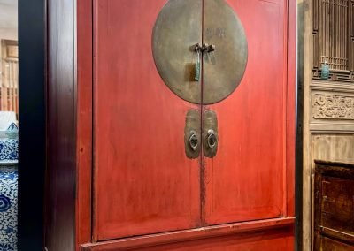 Chinese antique red wedding cabinet