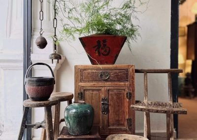 Chinese antique bedside cabinet