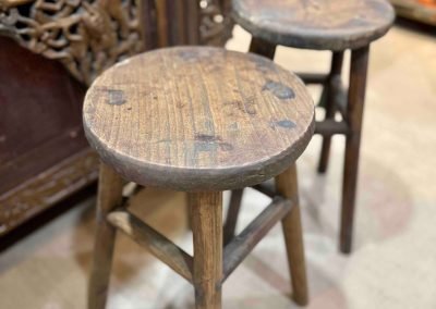 Chinese antique furniture round stools
