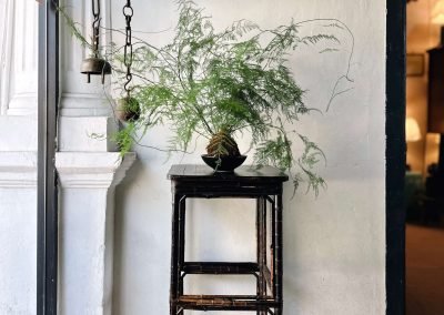 Vintage Chinese Bamboo side table
