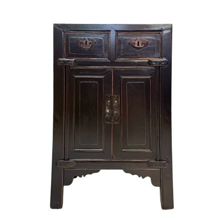Dark Zhejiang Antique Bedside Cabinet