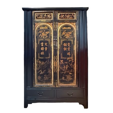 Tapered Cabinet with Old Doors from Fujian