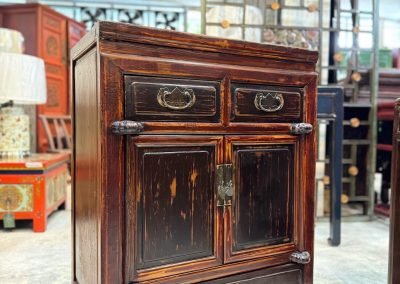 Chinese antique bedside cabinet in extra large size