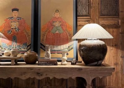 Chinese antique furniture Shanxi antique hall bench in light brown