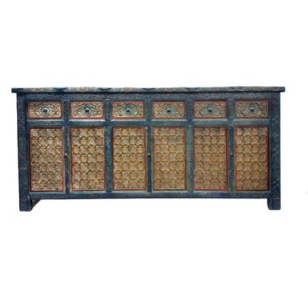 Xinjiang-style Long Carved Sideboard (Replica)