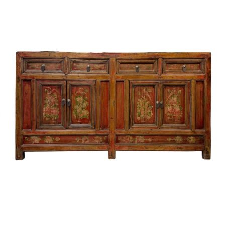 Vintage Gansu Painted Sideboard
