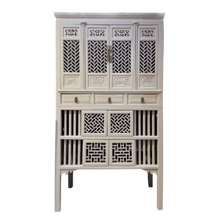 Wooden Kitchen Cabinet in Ecru