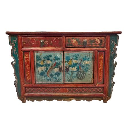 Low Gansu Painted Cabinet