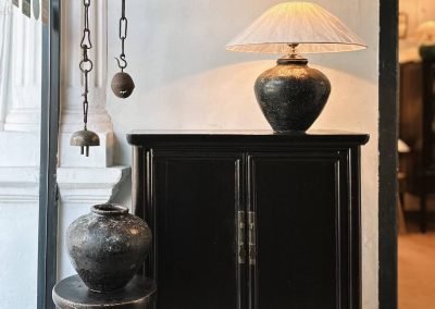 Chinese antique furniture, a ming-style round corner medium-sized cabinet in a dark colour