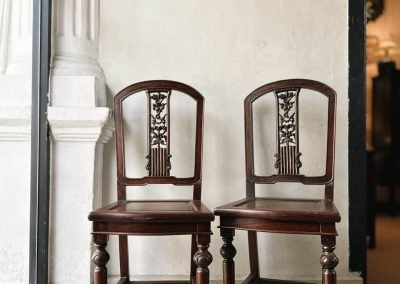 Chinese vintage furniture art deco Shanghai chairs