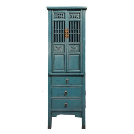 Wooden Slim Cabinet with Three Drawers