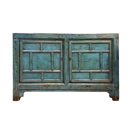 Distressed Aqua Sideboard