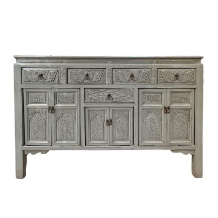 Wooden light blue Hokkien Sideboard