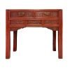 IMG_9805 Chinese antique red table with relief carvings