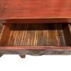 IMG_9808 Chinese antique red table with relief carvings - inside one drawer