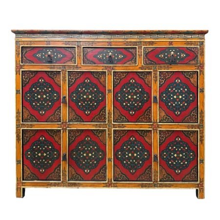 Wooden Tibetan-Style Cabinet