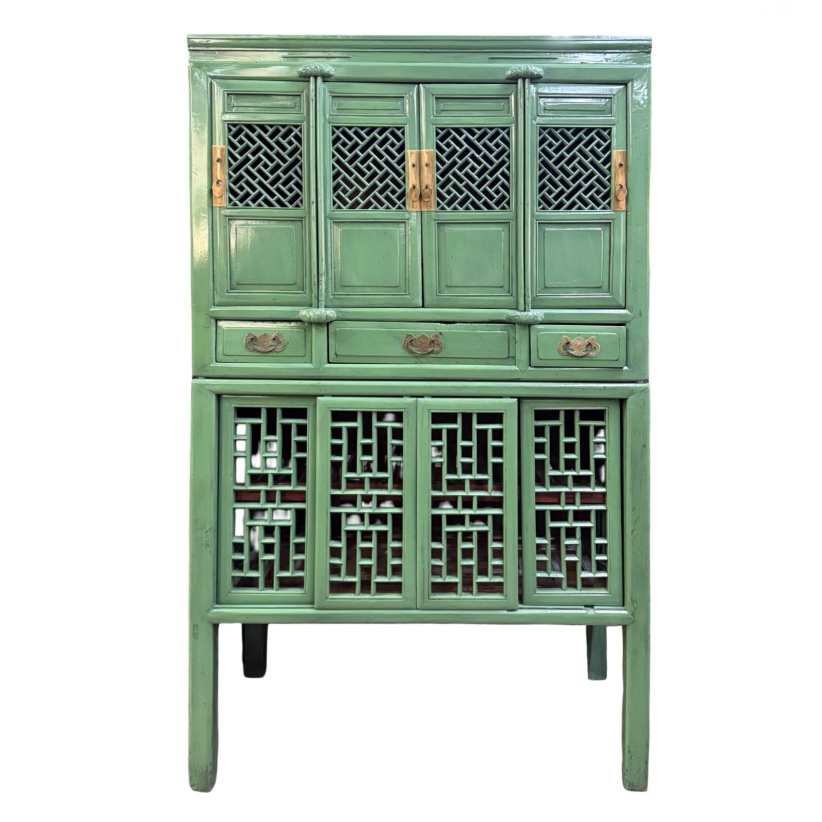 Wooden Kitchen Cabinet (Colour) - Image 1