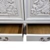 Tapered Cabinet with Old Carved Doors from Zhejiang - Thumbnail Image 4